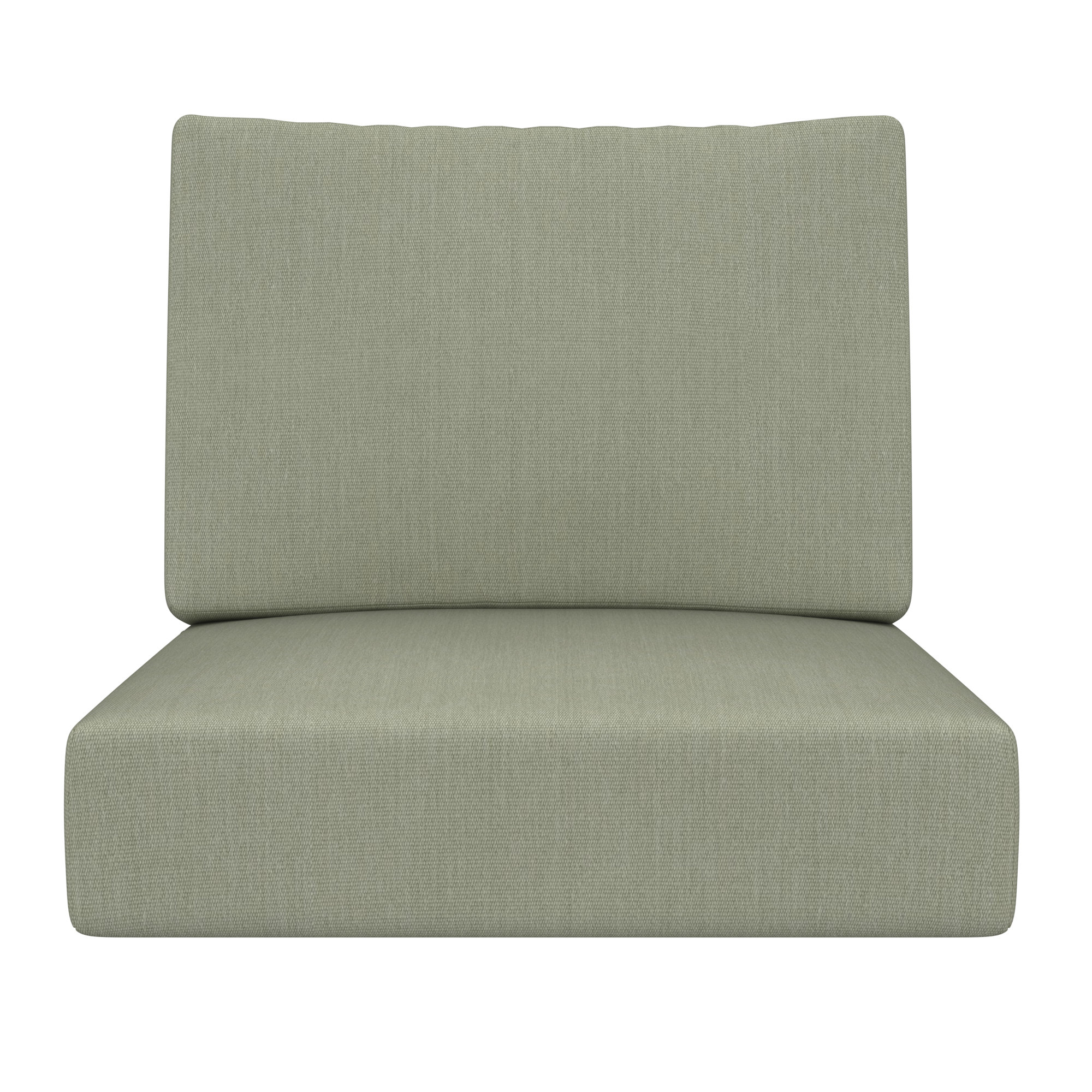 Lani Outdoor Sunbrella Seat/Back Cushion, Sunbrella Canvas Seasalt