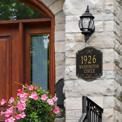 Signature Series 3-Line Wall Address Plaque
