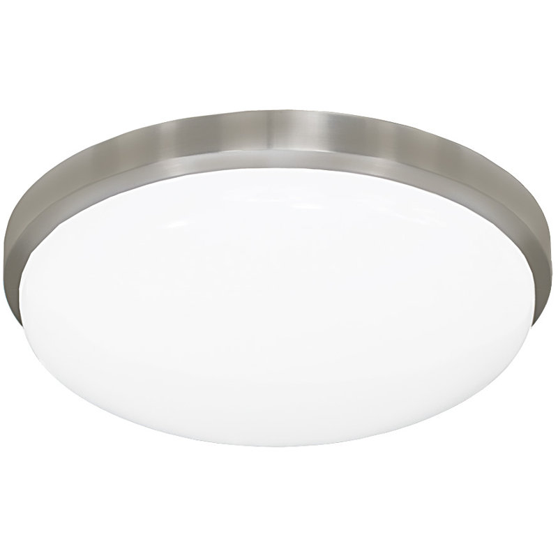 Plafonnier encastré pour cuve simple 1 lumières, H 3,5 po x l 11,38 po x P 11,38 po