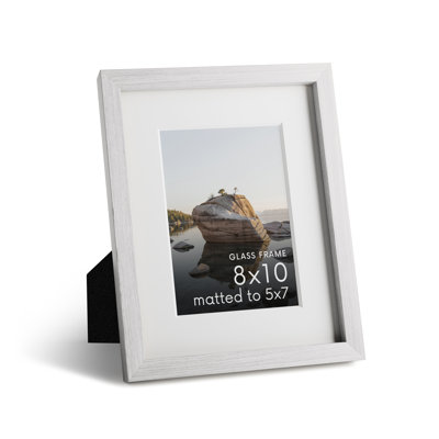 Cadre photo en bois massif avec verre