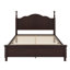Base de lit plateforme en bois, lit plateforme de style rétro avec support en lattes de bois,-1729842362