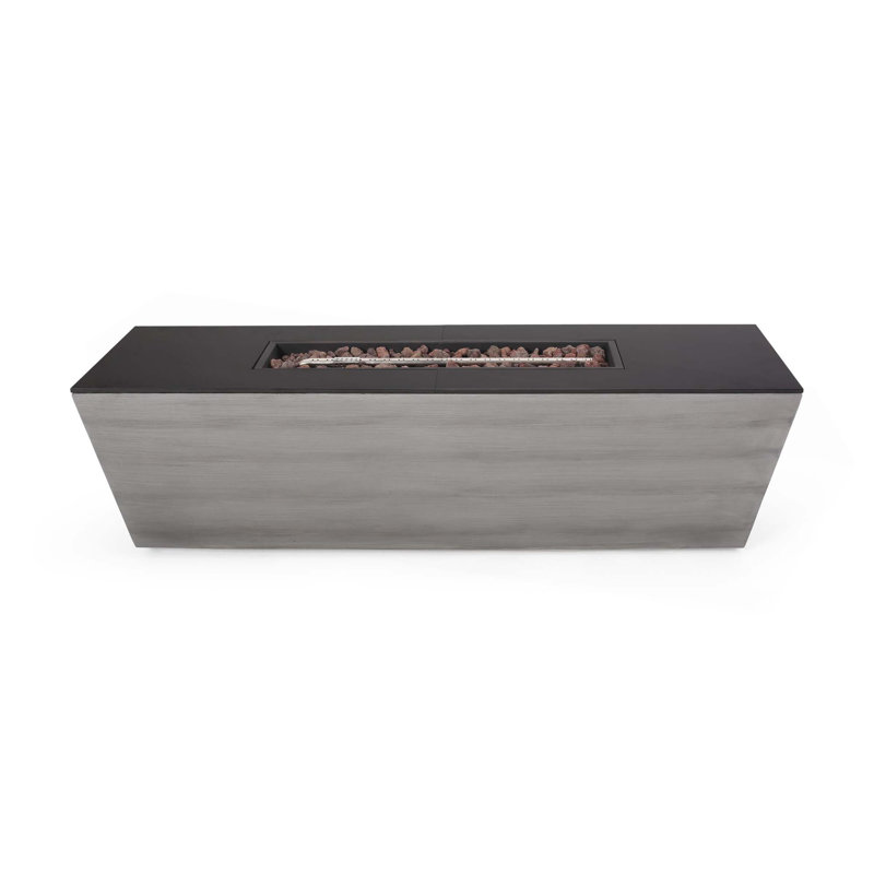 56" Rectangle Mgo Fire Pit - 50 000 Btu