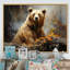 Bear Bears Boundary II - Reproductions encadrées d'ours-698475039-698475037