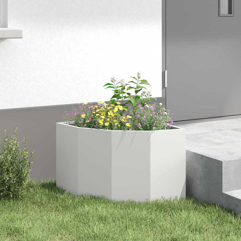 Planter Box, 35cm H x 45cm W x 45cm D, White