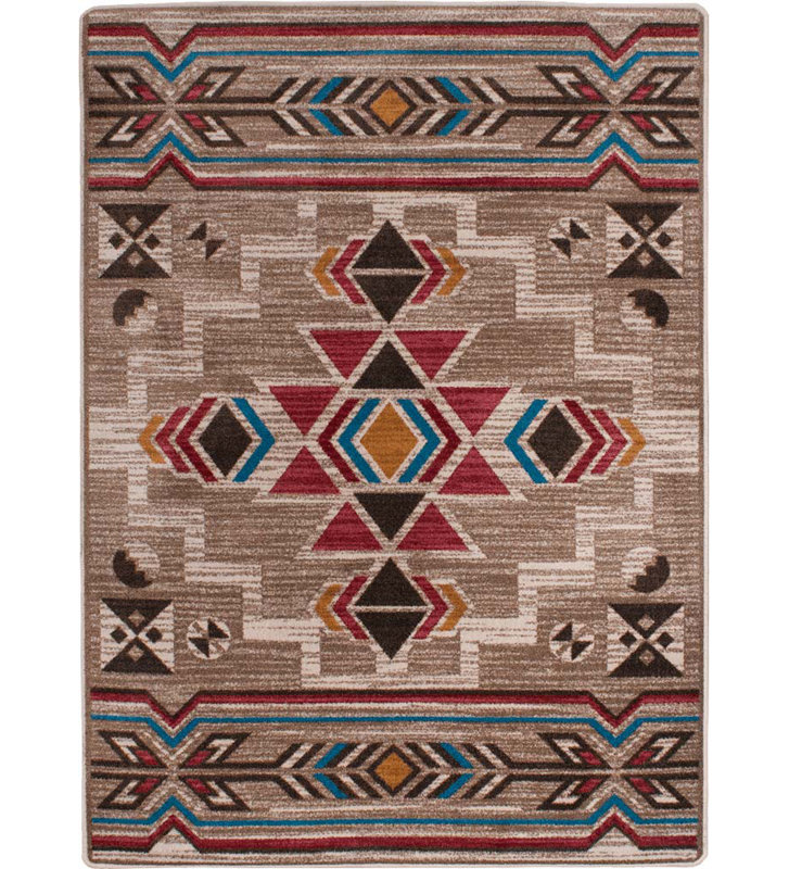 Bushgrove Southwestern Indoor Rug, Rectangle 5'4" x 7'8"
