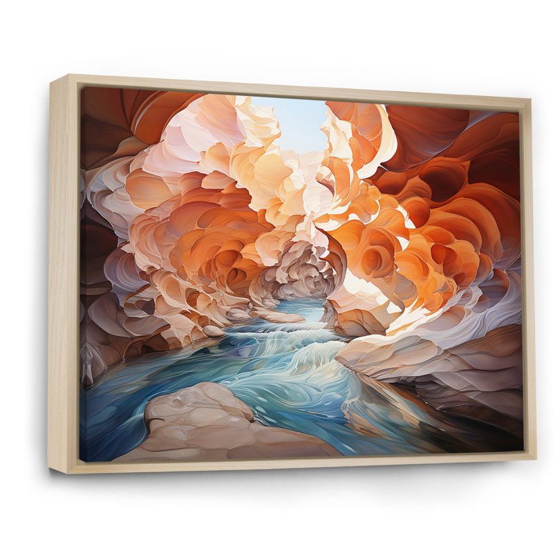 Canyon Antelope, impression sur toile, H 12 po x l 20 po x P 1 po, Cadre naturel flottant