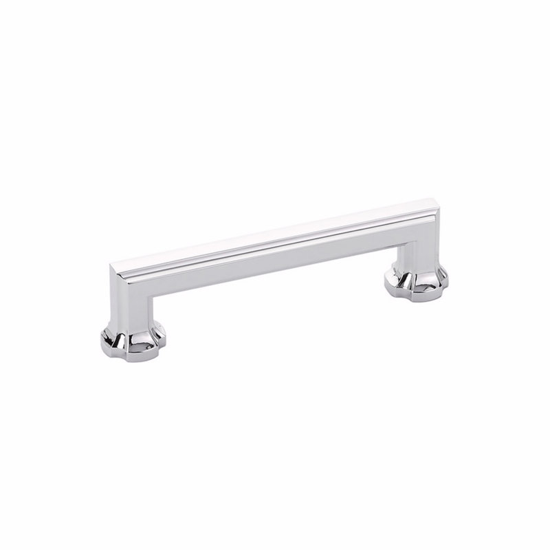 Empire Bar/Handle Pull, 4", Polished Chrome