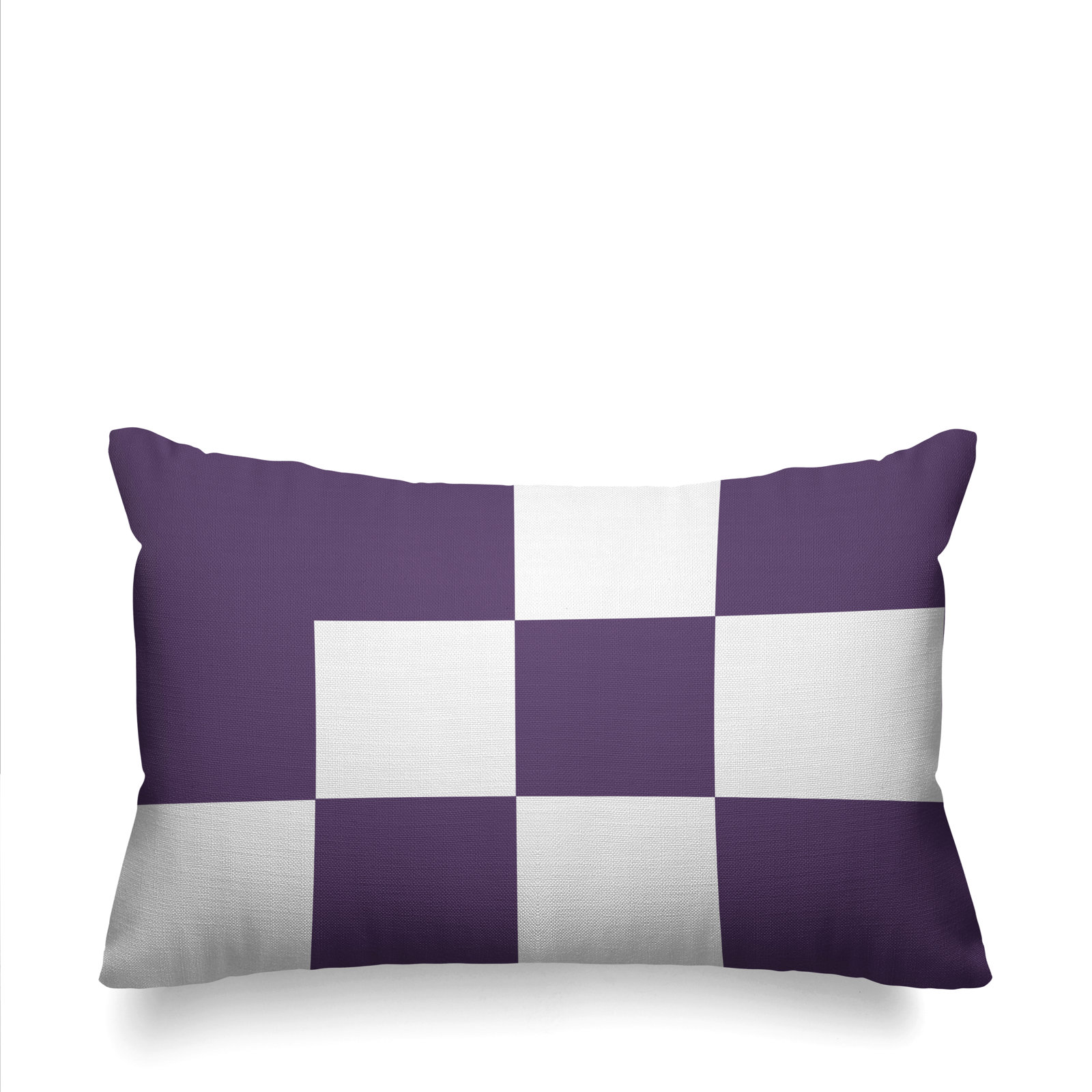 York Geometric Indoor/Outdoor Throw Pillow, Purple