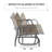 Person Outdoor Glider Bench