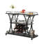 Chariot-bar industriel et chariot de service pour la maison avec roulettes 3 tablettes de rangement