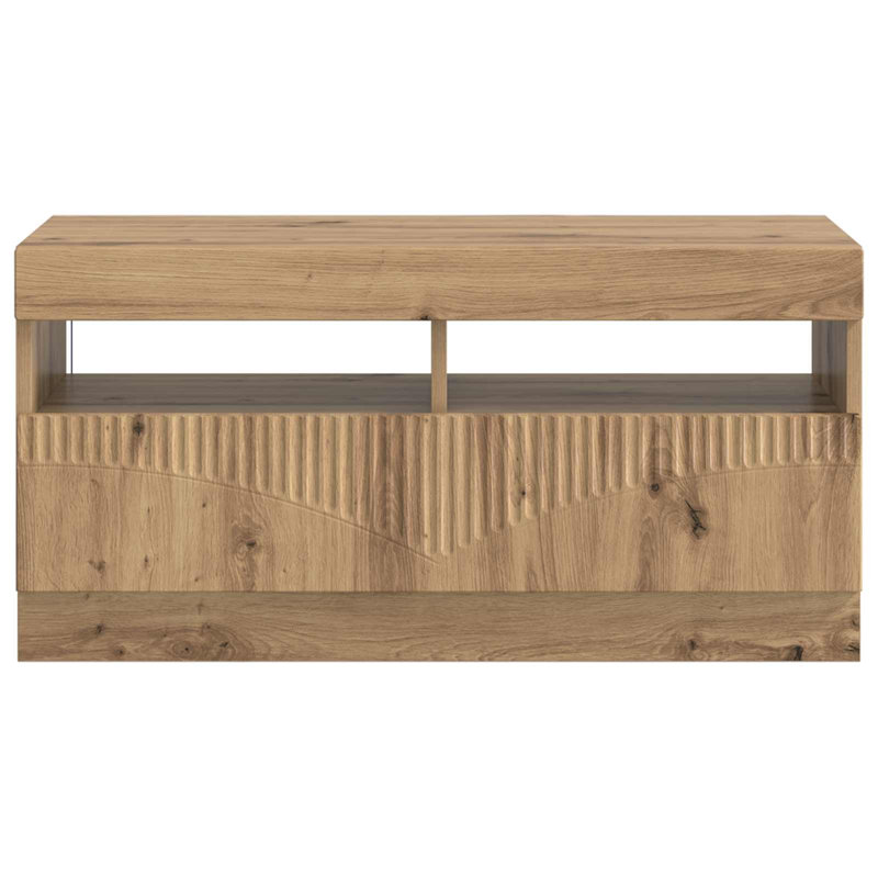 TV Stand, 40cm H x 81cm W x 35cm D, Artisan Oak