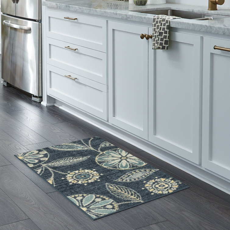 Adderley Floral Persian Blue Area Rug