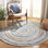 Tapis en jute de coton tissé à la main Zeitler