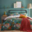 Giller Teal Plain Weave 144 TC Reversible Duvet Cover Set-1873519481