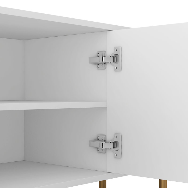Crédence de rangement 68,89 W, Blanc