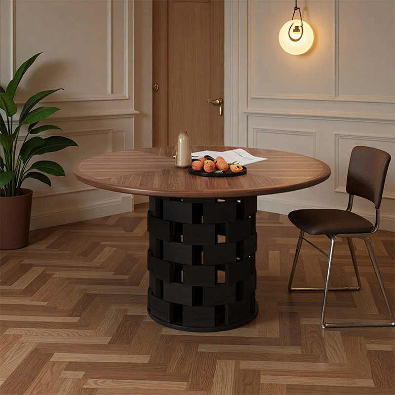 Table de salle à manger rétro et créative, H 29,52 po x L 53,14 po x l 53,14 po
