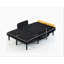 Fauteuil inclinable en velours noir avec causeuse-984214950