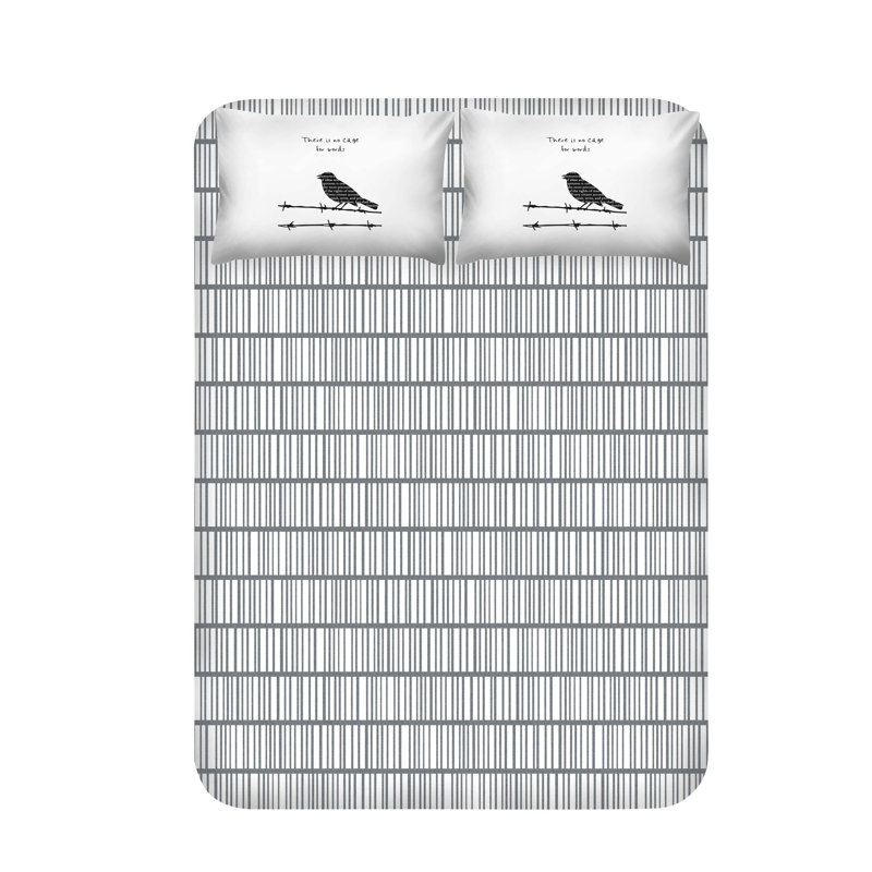 Ensemble de draps 100% coton Jamice