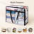 4-Pack Clear Clothes Storage Bags, 40L Blanket Storage Bag, Vinyl Foldable Bags, Closet Organizers-1000122460-1000122434