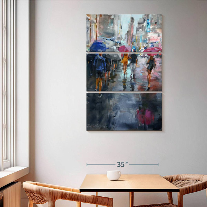 Sireci It's Raining, 65" H x 42" W