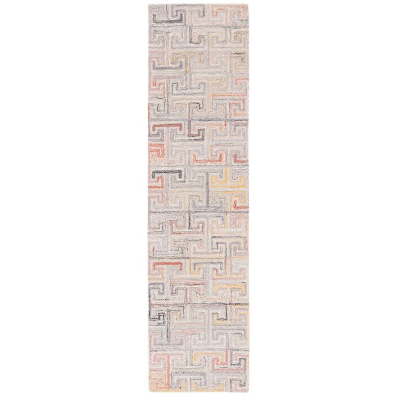 Metro Hand Tufted Performance Patchwork Rug, Runner 2'3" x 9'