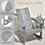 Chaise Adirondack berçante en plastique Kedus