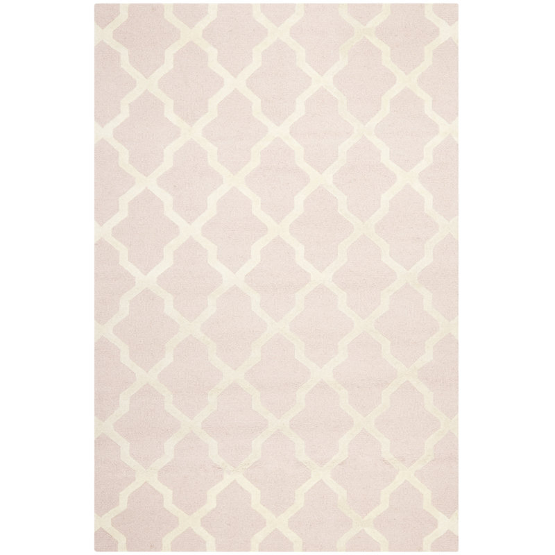 Valle Geometric Wool Hand Woven Area Rug, Rectangle 152 x 244 cm