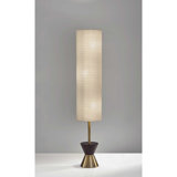 Lampe sur pied cylindrique texturée 59 po Wetzel