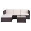 Rattan Garden Wicker Furniture Patio Sofa Set With Glass Coffee Table-879659023-884477814