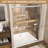 Aluminum Frame Double Sliding Shower Door, 60" Width, 72" Height, 1/4" (6mm) Tempered Glass With - Proof Film, Waterproof Design And Reversible, Bathroom Tall Door 6mm Clear Shatter Corrosion