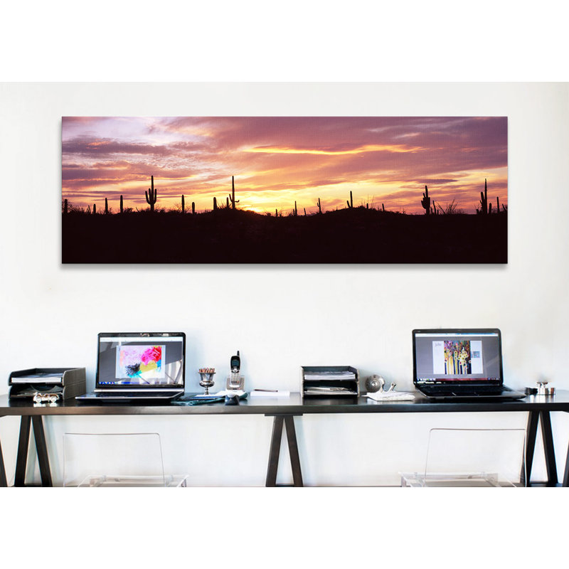 «Saguaro National Park, Tucson, Pima County, Arizona» par Panoramic Images - reproduction d'art sur toile tendue