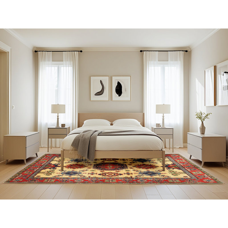 Tapis rouge à motif sud-ouest, Rectangle 5 pi x 8 pi