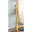 Miroir sur pied 57,57 "en bois avec finition naturelle, ovale. Miroir réglable. S'incline facilement à n'importe quel angle. Miroir de guide d'assemblage simple, complet. Installation facile