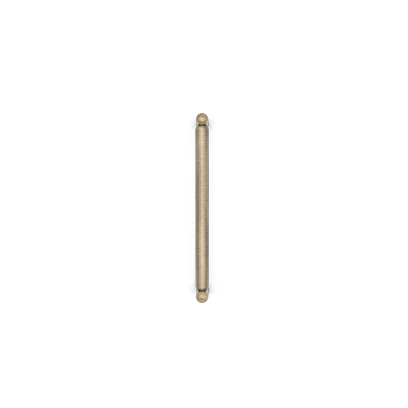 Knurled Bar / Handle Pull, 6", Aged Brass
