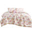 Ensemble d'édredon rose à motif de broderie pour enfants Rainbows & Hearts-99093036