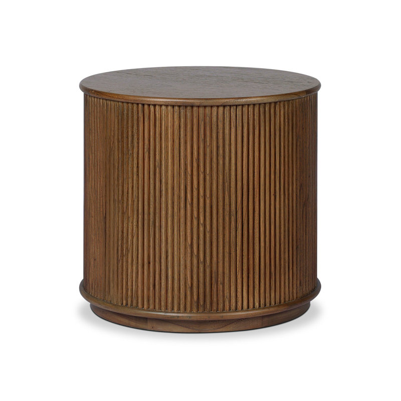 Ona End Table-Amber Mindi Veneer, Amber Mindi Veneer