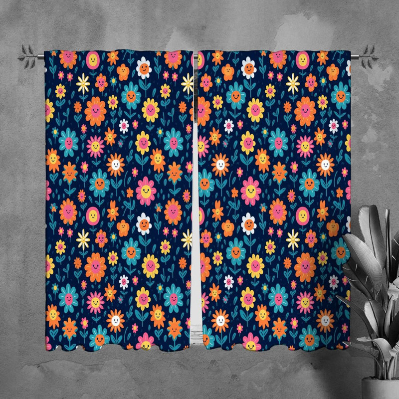 Paire de rideaux obscurcissant en polyester Anly, L 40 po x L 61 po