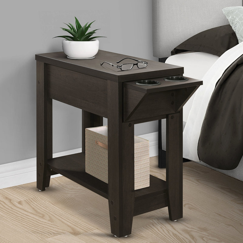 Lampe de rangement d'appoint de table, Espresso