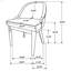 Chaise d'appoint rembourrée (ensemble de 2)