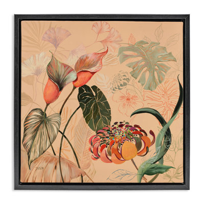 Cadre flottant stratifié à feuillage tropical, design par Dusza
