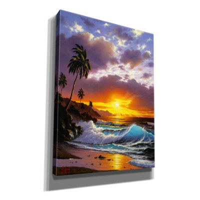 «Sunset Ocean» par Anthony Casay, art mural sur toile