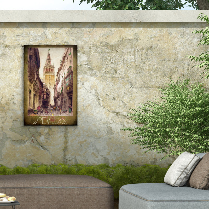 Toile d'extérieur Marcus Jules Sevilla, H 12 po x l 19 po