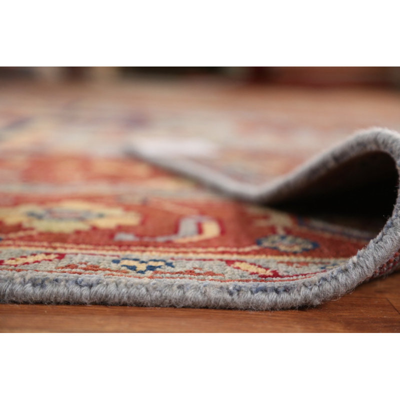 Tapis indien bleu en laine 9x12