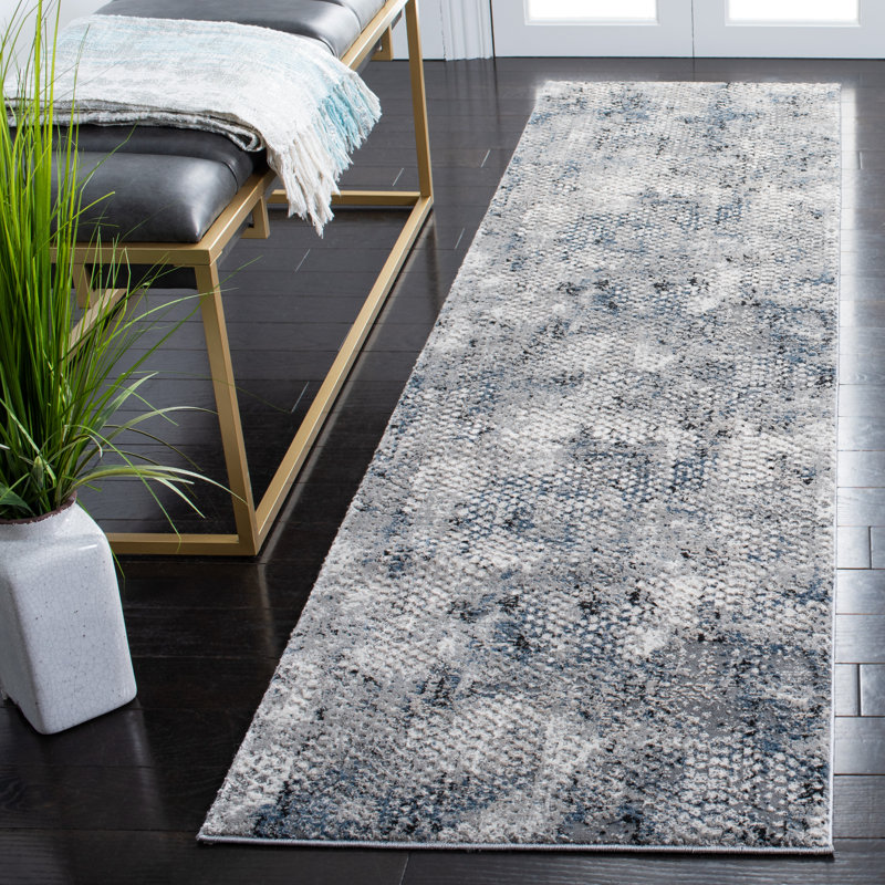 Tapis abstrait Mackinaw Performance, Tapis de couloir 2 pi 2 po x 8 pi