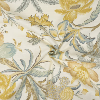 Flore 100% coton blond Waverly, coupé par la cour