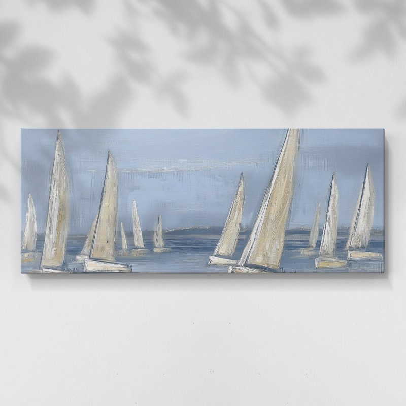 Nautical Series-CCXXXI- Toile tendue avec châssis - Prêt à accrocher, H 12 po x l 30 po
