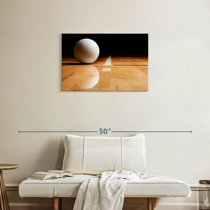 Réflexion de volleyball blanc Sireci, H 20 po x l 30 po