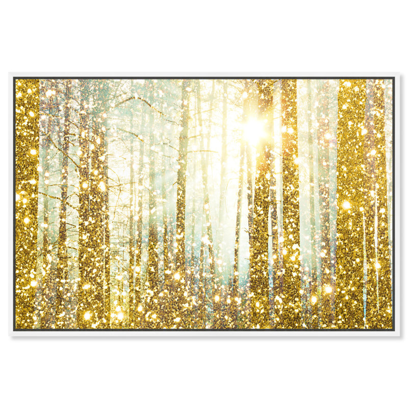« Magical Forest » par Oliver Gal - impression d'art graphique, Cadre blanc, l 45 po x H 30 po