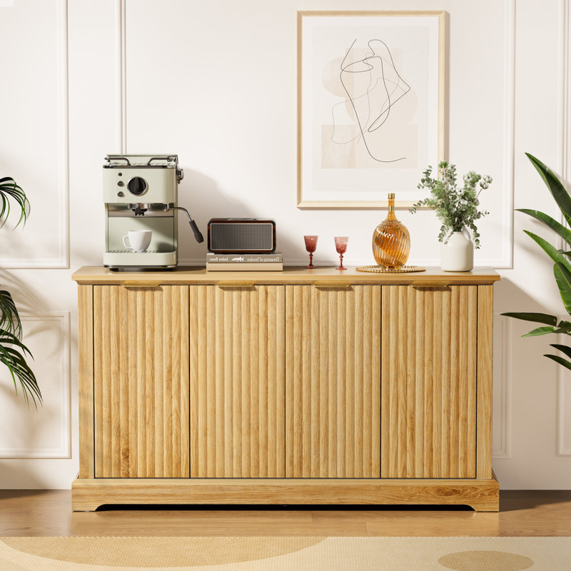 Grande armoire de rangement avec buffet et tablettes réglables