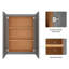Armoire de cuisine murale avec tablettes réglables l 36 po x H 36 po x P 12 po-814792614-814792616